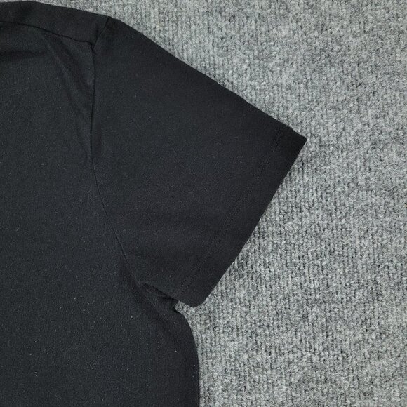 Juicy Couture Shirt Women Large Black Graphic Tee Crew Neck Short Sleeve Stretch - Picture 4 of 13